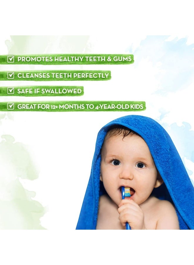 Mamaearth 100% Natural Berry Blast Kids Toothpaste (Fluoride Free, SLS Free, No Artificial Flavours) Best for baby, 50g - Image 3